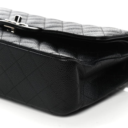 Chanel Caviar Quilted Medium Double Flap Black 10 of 11