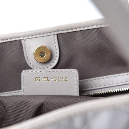 Christian Dior Coated Canvas Cannage Small Panarea Tote Grey 9 of 10