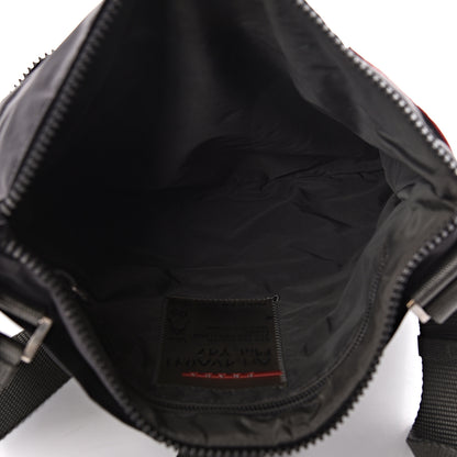Prada Tessuto Nylon Flat Messenger Bag Grey 6 of 11