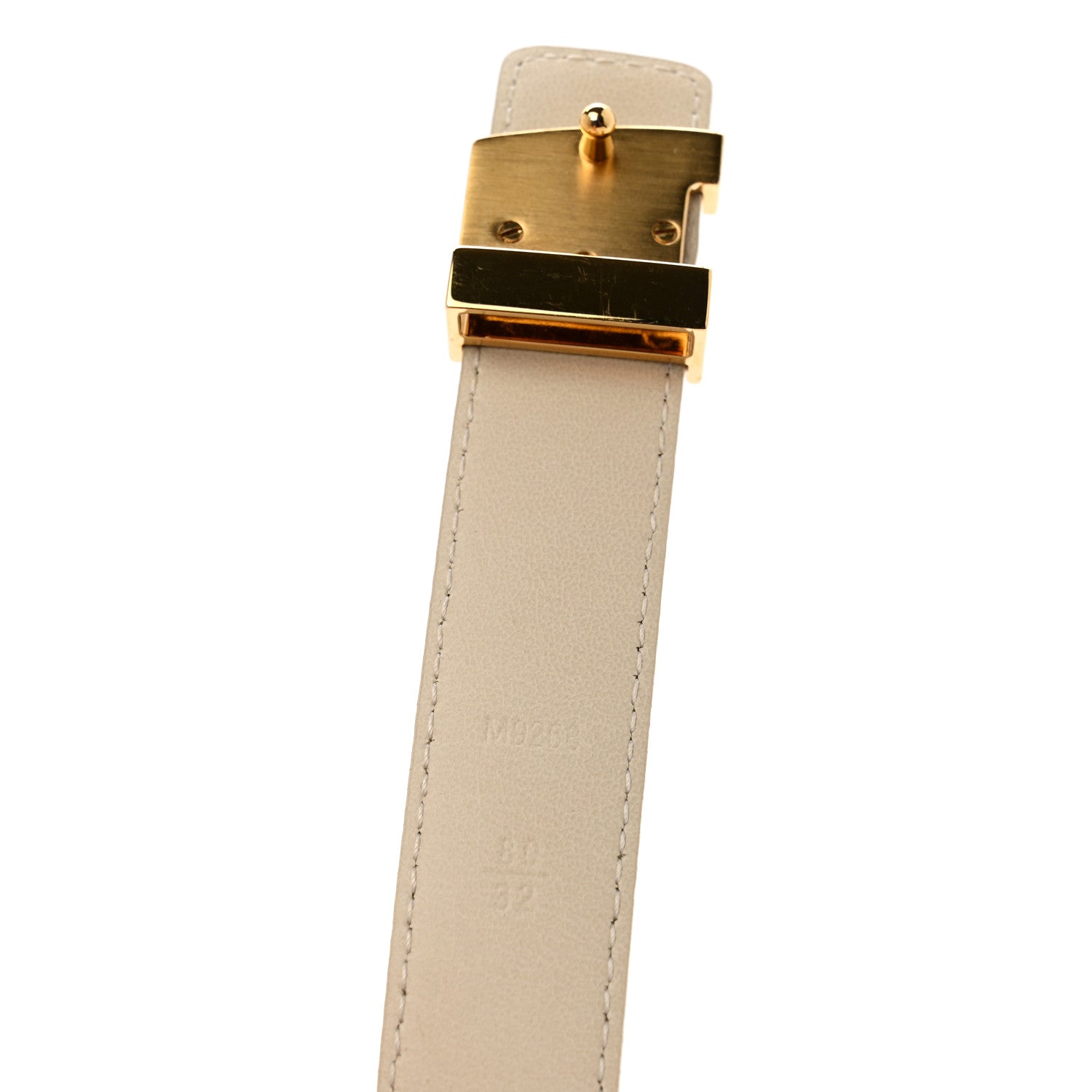Louis Vuitton Damier Azur LV Initiales Belt 80 32 6 of 9