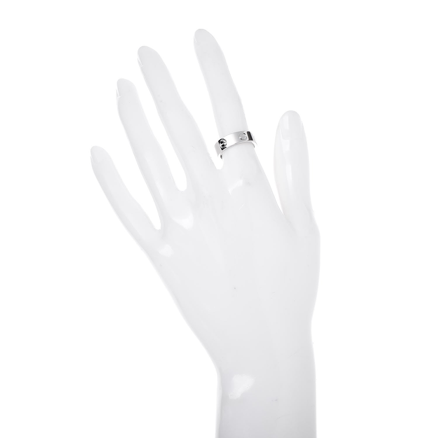 Cartier Platinum 5.5mm LOVE Ring 50 5.25 2 of 7
