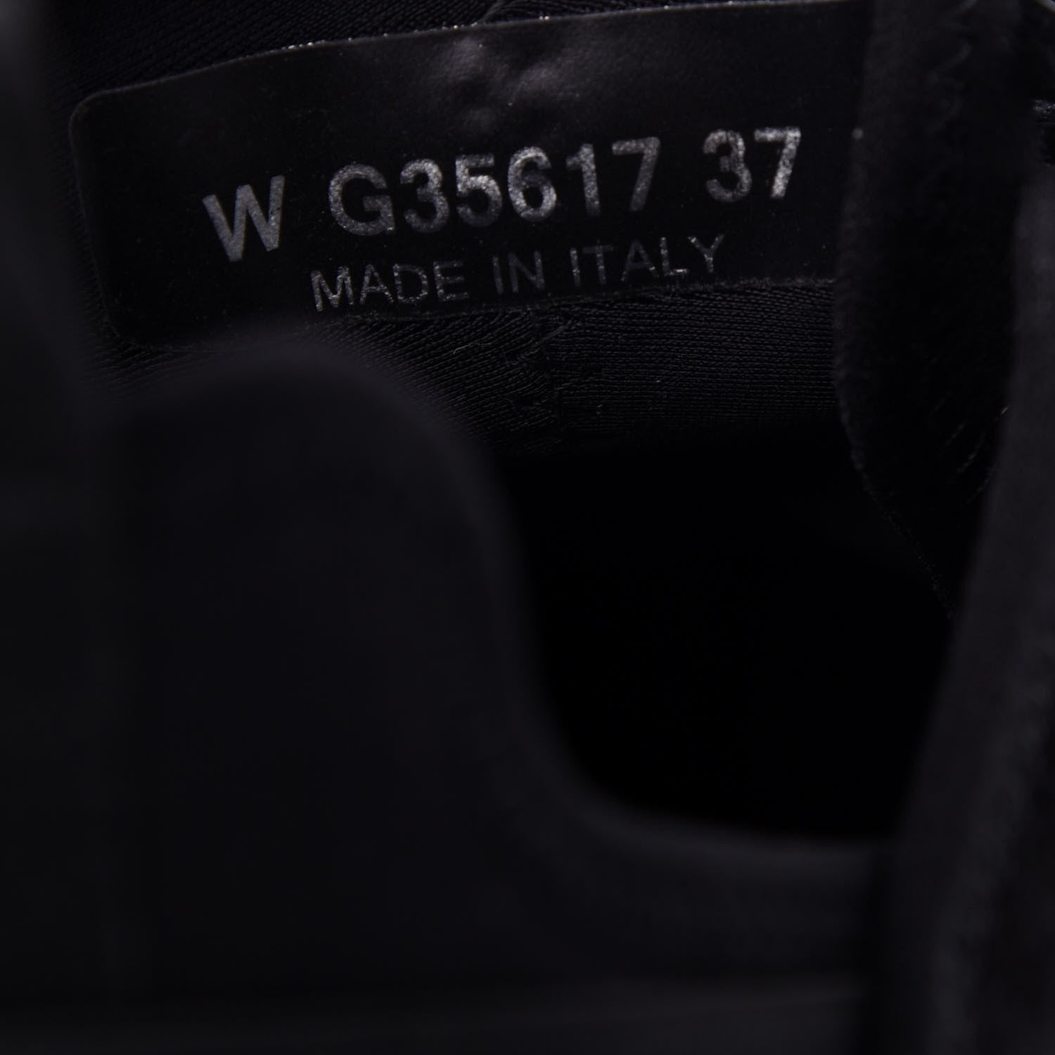 Chanel Velvet Calfskin Mixed Fibers CC Sneakers 37 Black 10 of 11