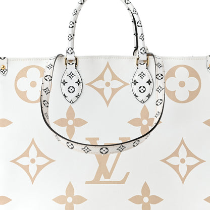 Louis Vuitton Monogram Giant Onthego GM Kaki Beige 8 of 10