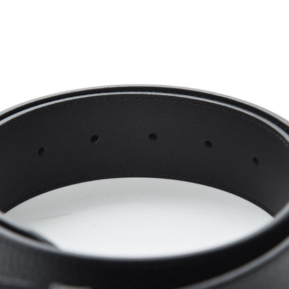 Gucci Textured Calfskin Double G 40mm Belt 75 30 Black 5 of 7