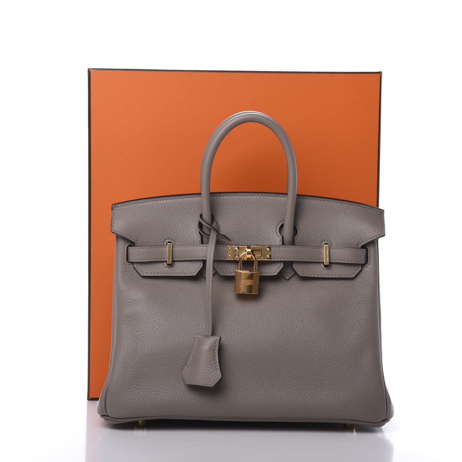 Hermes Taurillon Novillo Birkin 25 Gris Asphalte 34 of 34