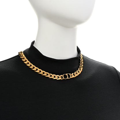 Christian Dior Metal Danseuse Etoile Chain Choker Necklace Gold 2 of 6