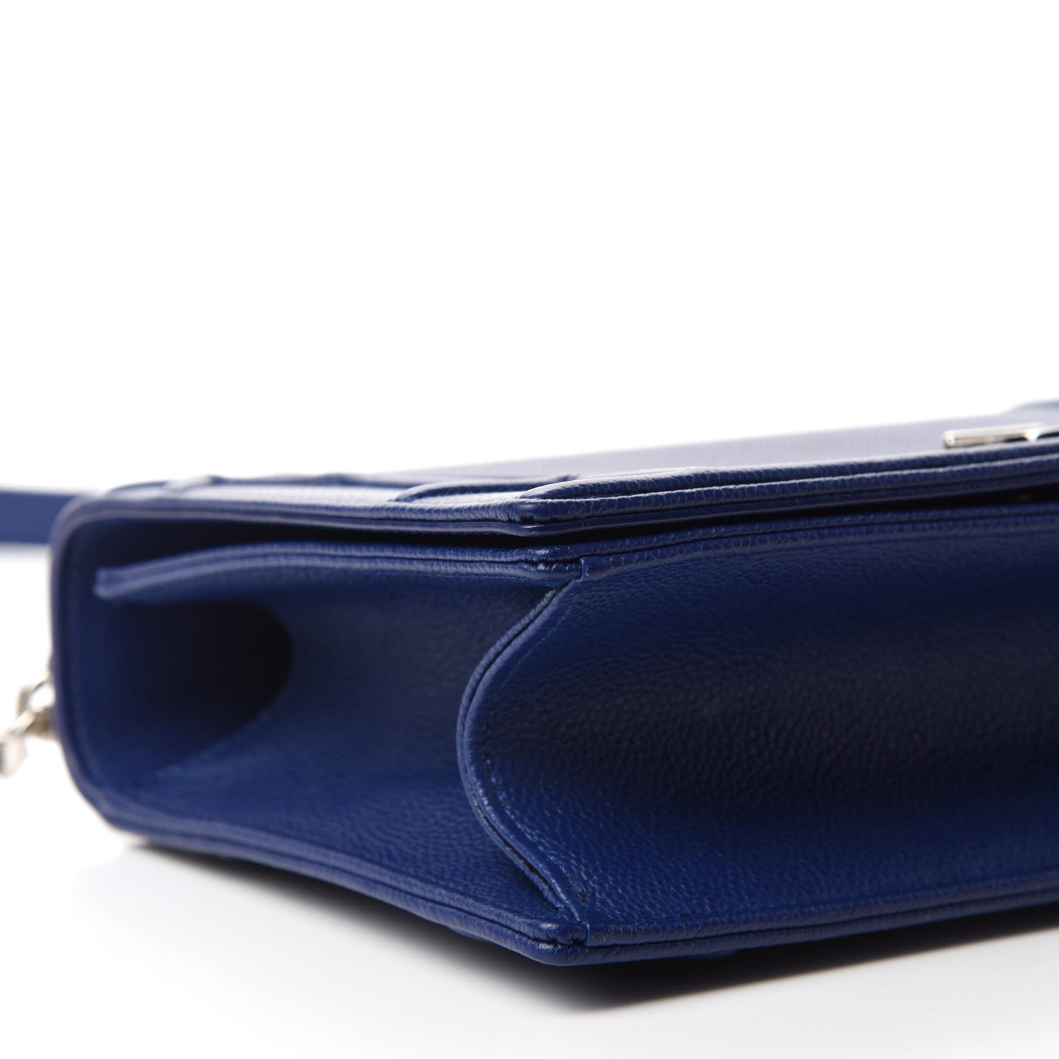 Christian Dior Grained Calfskin Medium Diorama Flap Bag Bleu De Minuit 6 of 13