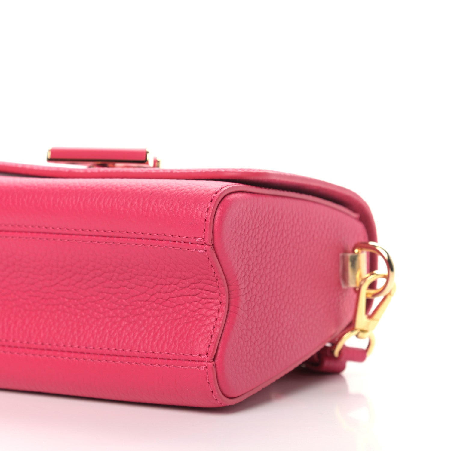 Louis Vuitton Taurillon Smooth Calfskin Scrunchie Twist One Handle PM Pondichery Pink 8 of 8