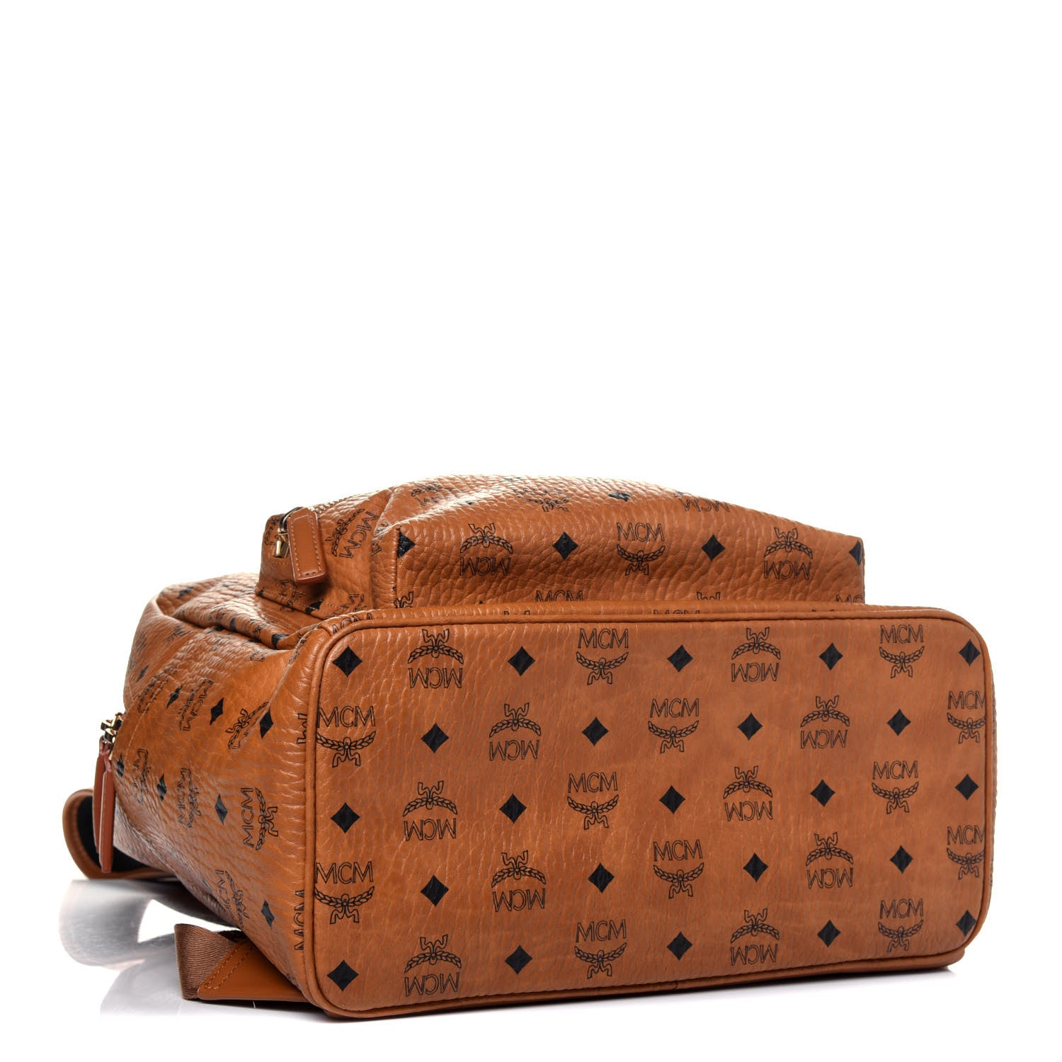 MCM Visetos Medium Stark Backpack Cognac 3 of 16
