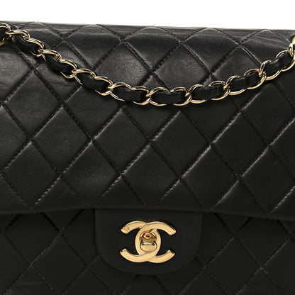 Chanel Lambskin Quilted Medium Double Flap Black 9 of 11