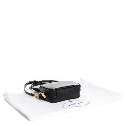 Prada Saffiano Mini Camera Crossbody Bag Nero Black 5 of 10