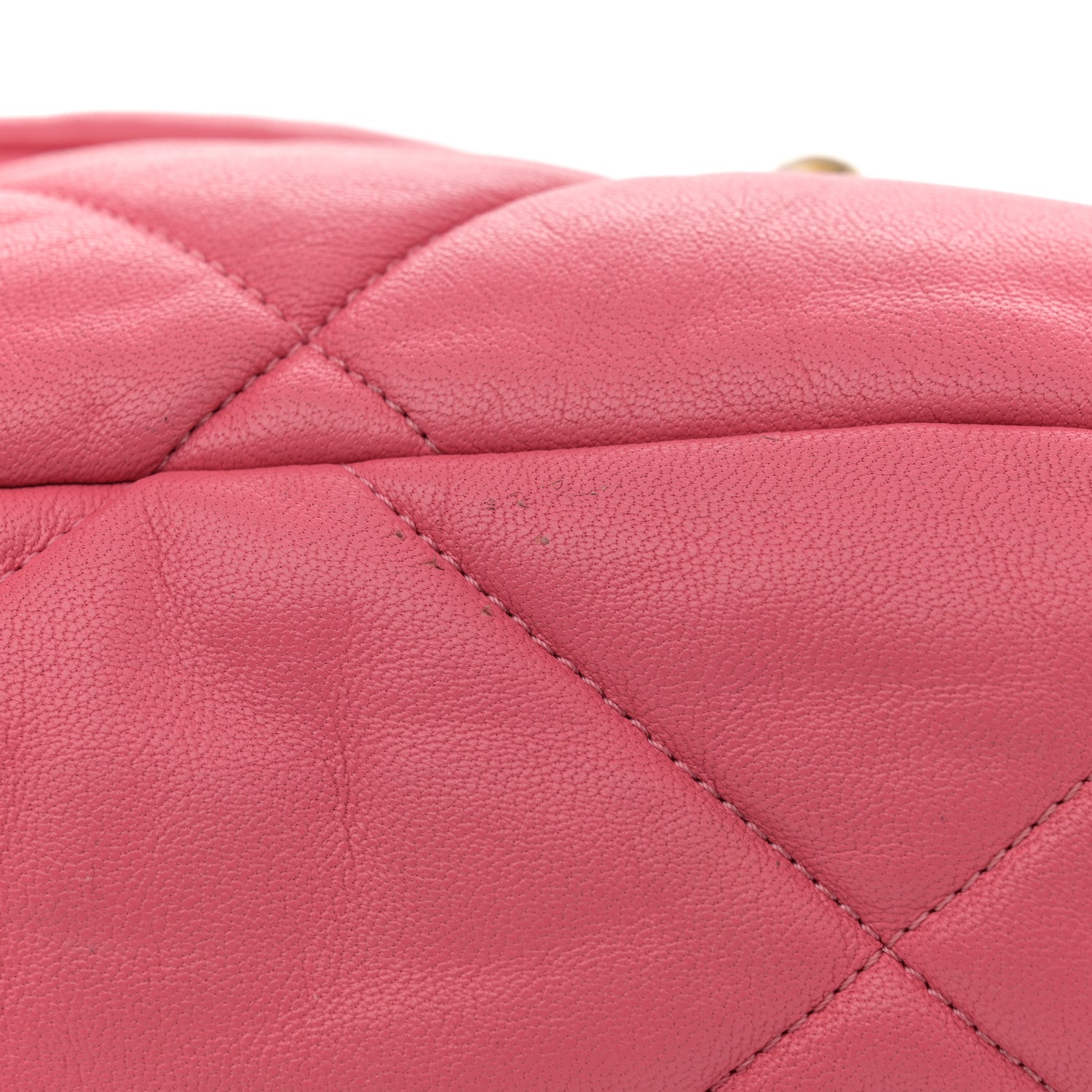 Chanel Lambskin Quilted Large Chanel 19 Flap Dark Pink 18 of 19