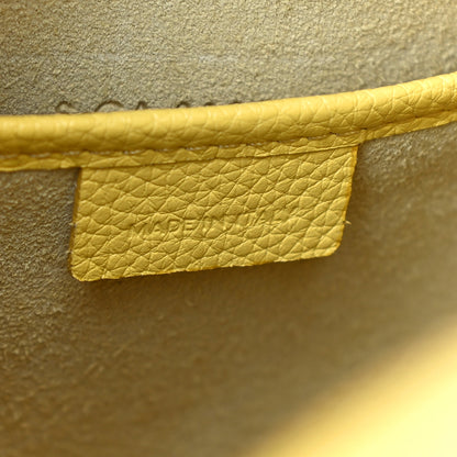 Celine Drummed Calfskin Nano Luggage Citron 6 of 12