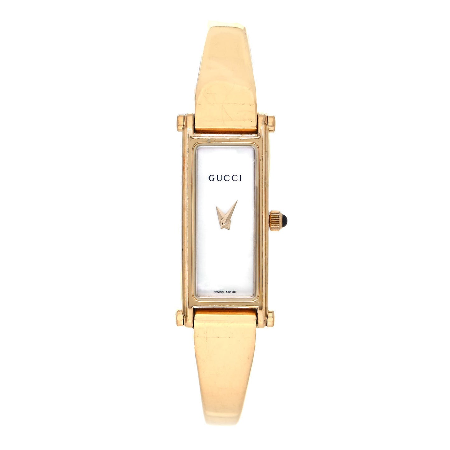 Stainless Steel Mother of Pearl 12mm 1500L Horsebit Quartz Watch