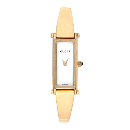 Gucci Stainless Steel Mother of Pearl 12mm 1500L Horsebit Quartz Watch 1 of 4