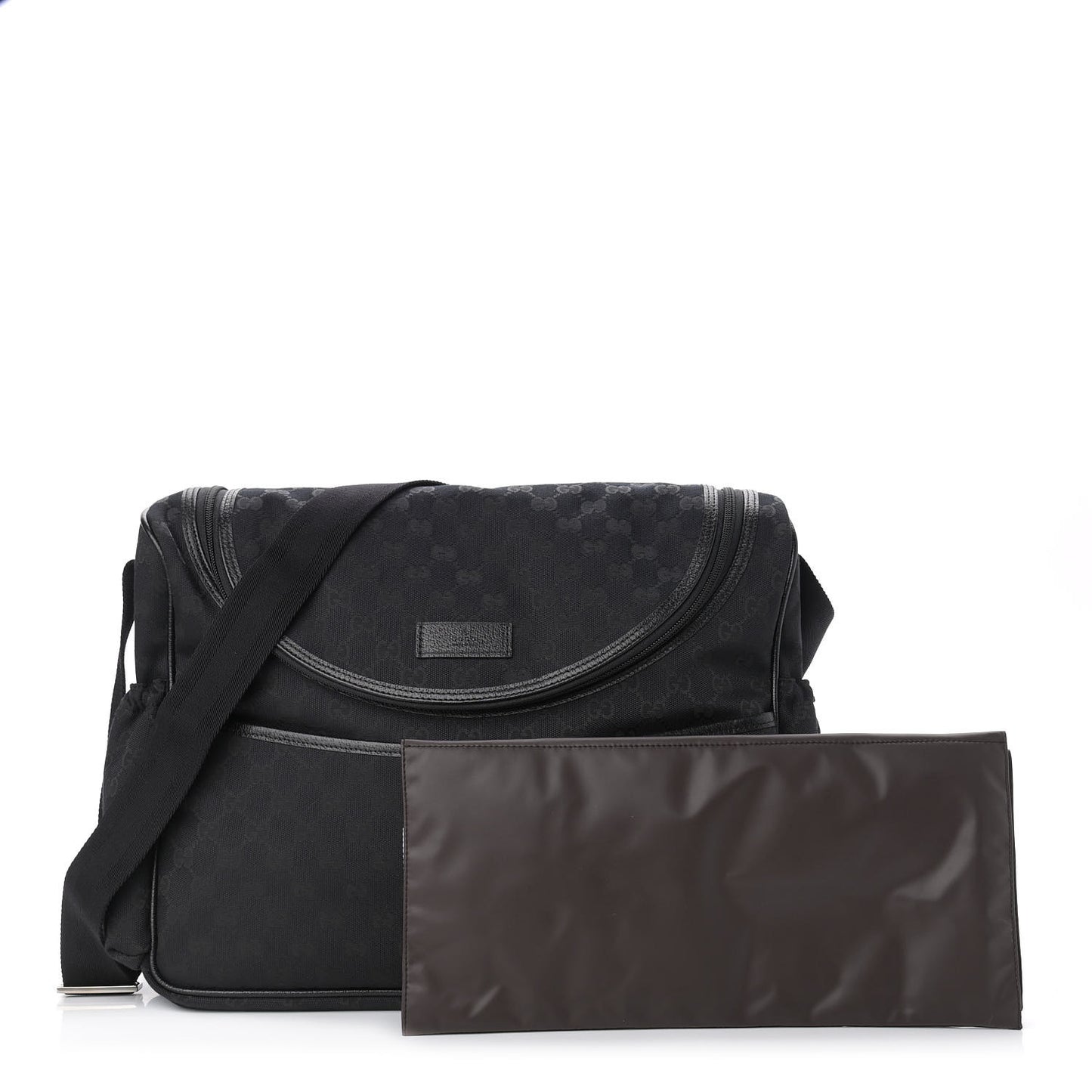 Monogram Large Diaper Bag Black