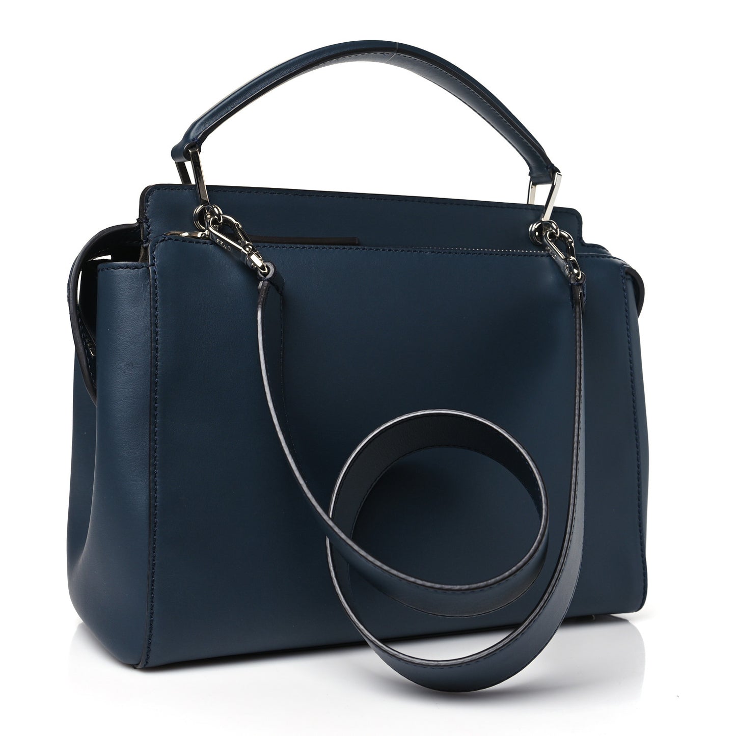 Vitello Baltico Dolce DotCom Satchel Navy Yellow