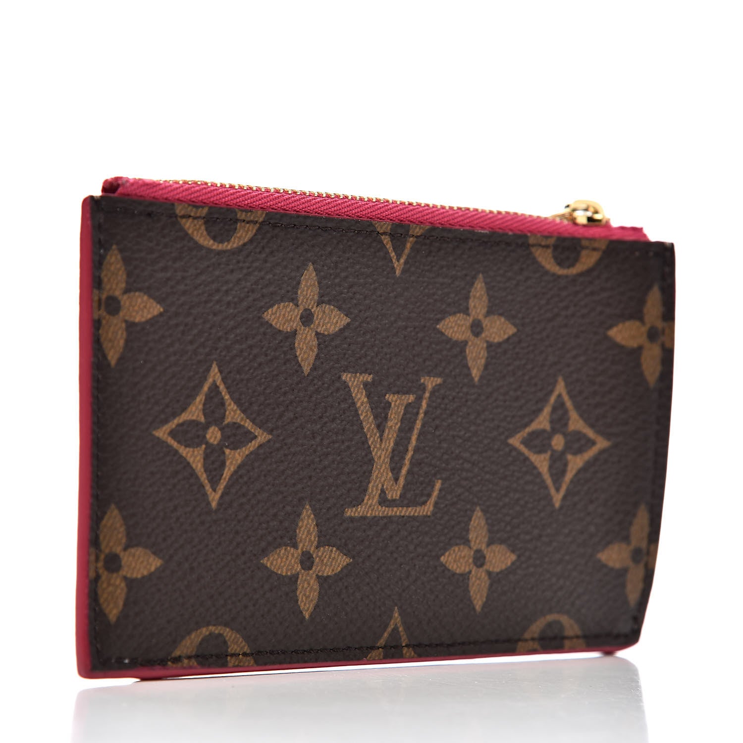 Louis Vuitton Monogram Blooming Flowers Zipped Card Holder Hot Pink Rose Ballerine 3 of 6