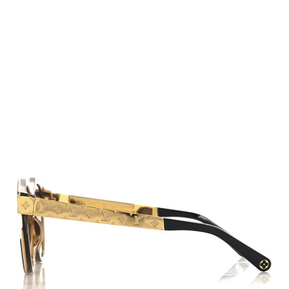 Louis Vuitton Acetate Petit Soupcon Cat Eye Sunglasses Z1857W Black 3 of 7