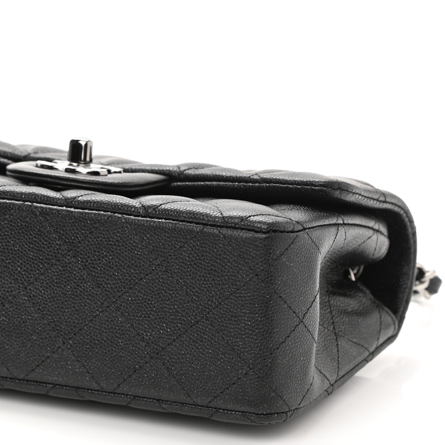 Chanel Iridescent Caviar Quilted Mini Rectangular Flap Black 10 of 11
