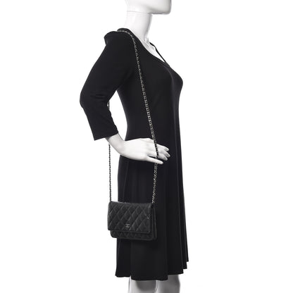 Chanel Caviar Quilted Wallet On Chain WOC Black 2 of 11