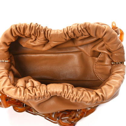 Mansur Gavriel Lambskin Mini Twist Cloud Chain Clutch Caramel 5 of 11