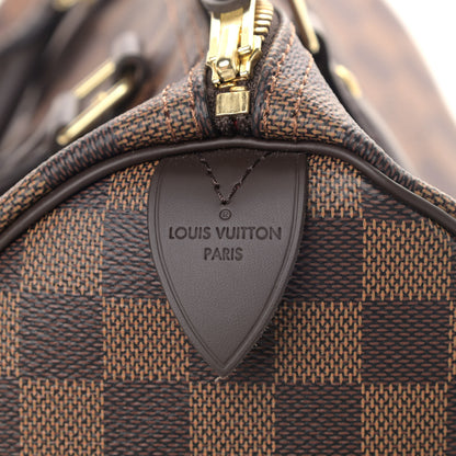 Louis Vuitton Damier Ebene Speedy 30 7 of 9