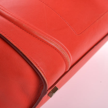 Celine Smooth Calfskin Medium Phantom Luggage Vermillion 11 of 17