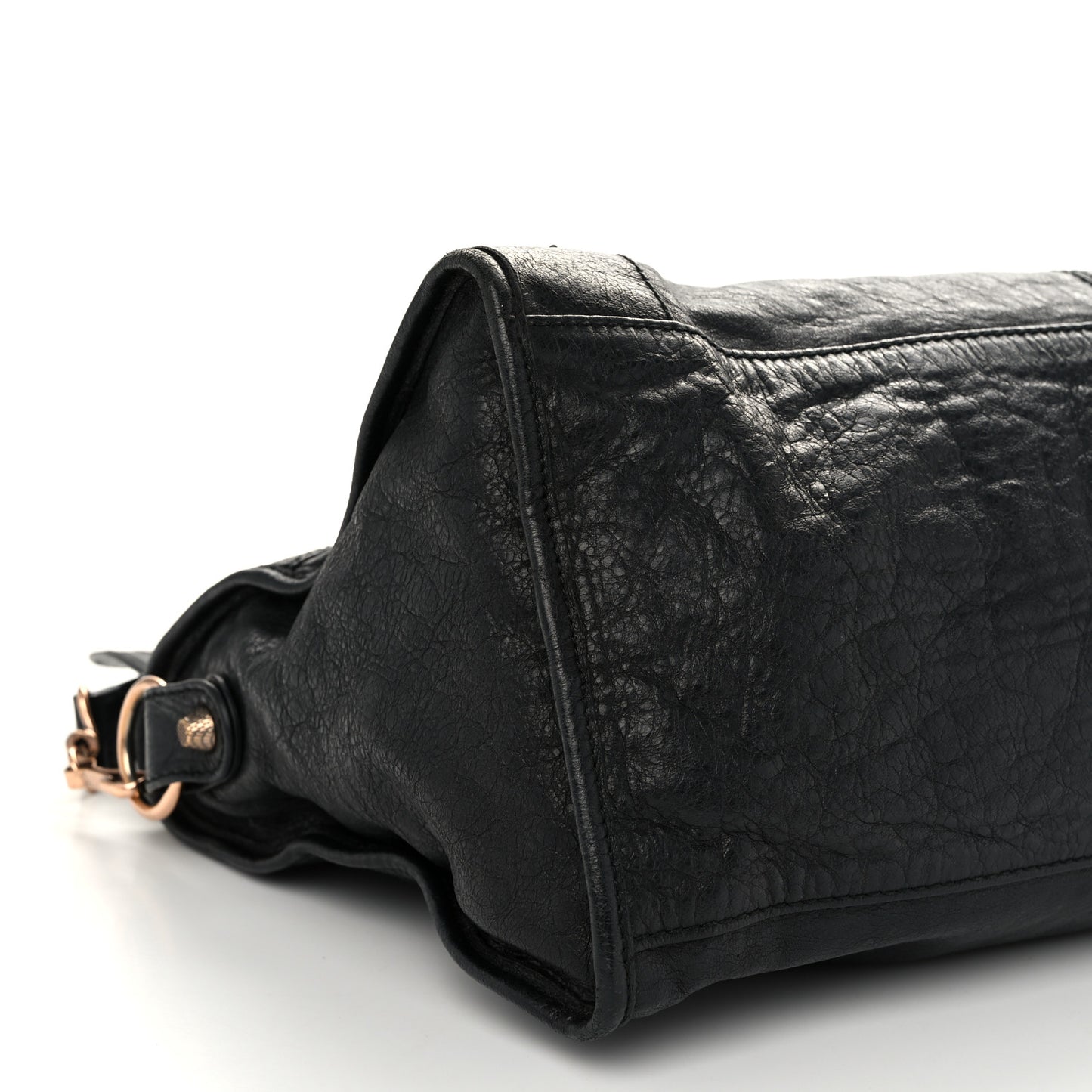 Agneau Giant 12 Rose Gold Hardware Part Time Black