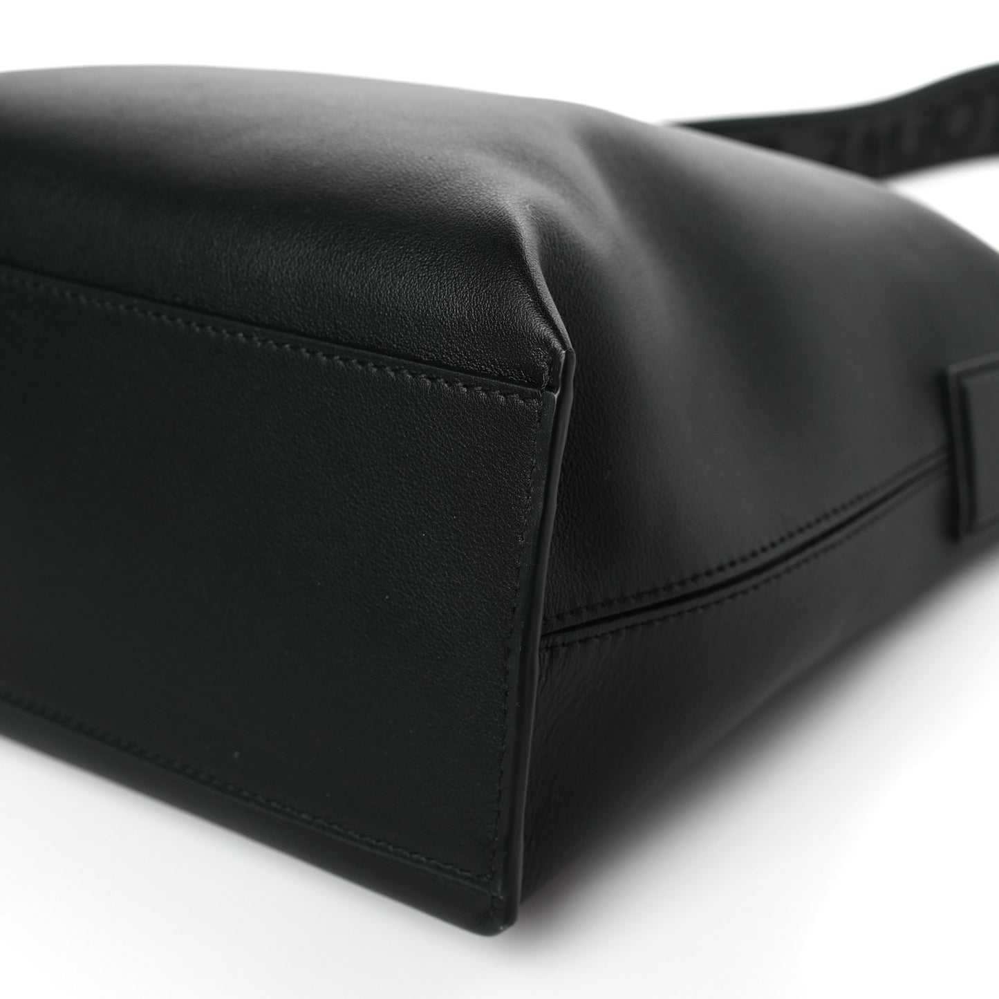 Supple Smooth Calfskin Jacquard Cubi Crossbody Bag Black