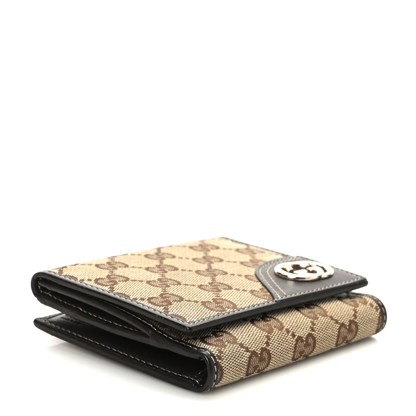 Monogram New Britt French Wallet Dark Brown