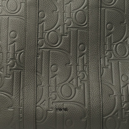 Christian Dior Grained Calfskin Embossed Dior Gravity Weekender 40 Kaki 7 of 9