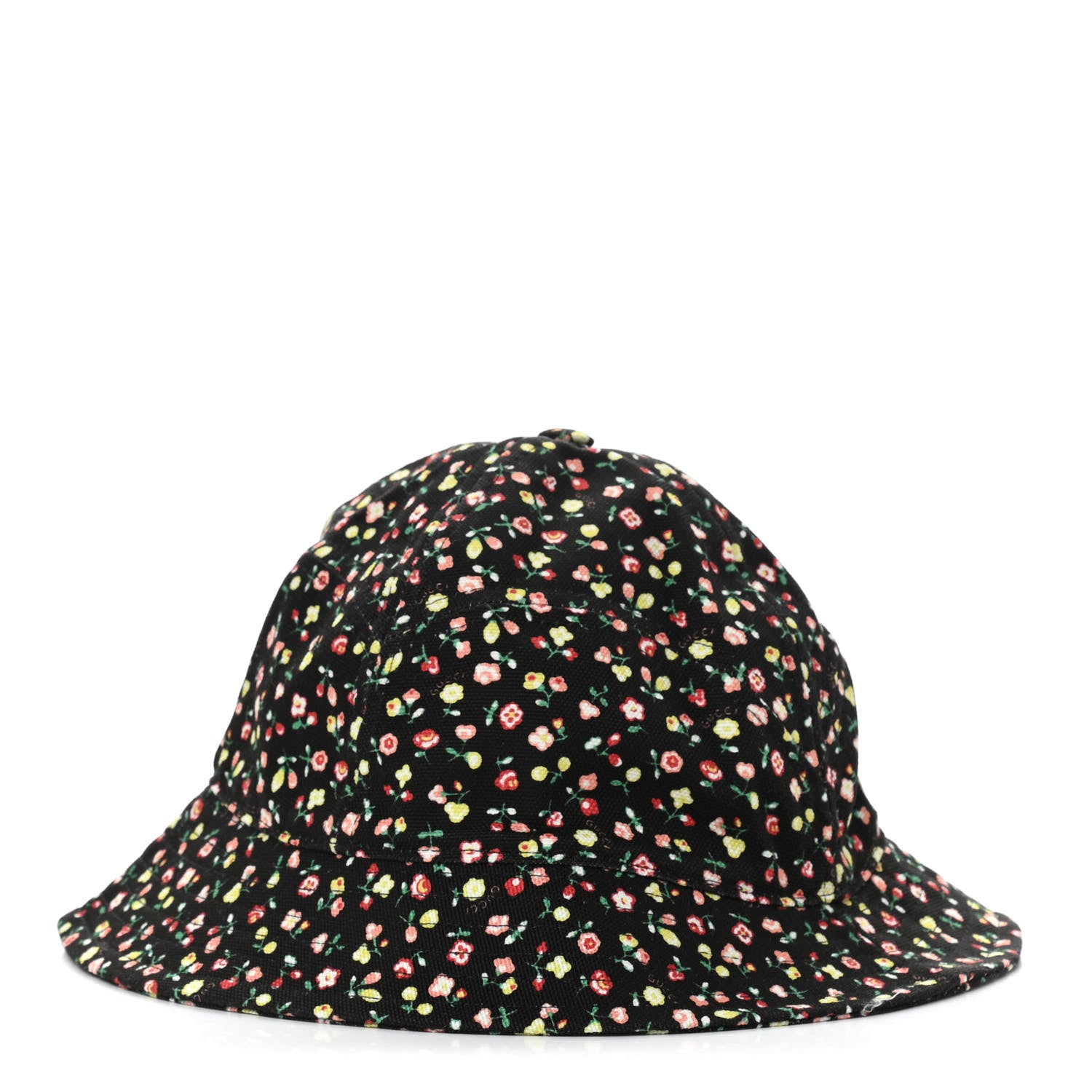 Gucci X LIBERTY OF LONDON Canvas Floral Print Bucket Hat M Black Multicolor 1 of 9