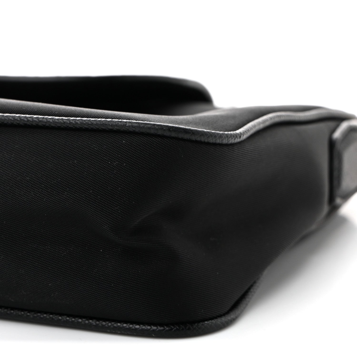 Prada Tessuto Nylon Saffiano Crossbody Bag Black 10 of 10