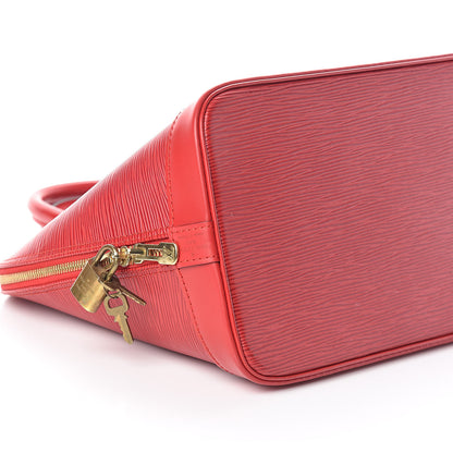 Louis Vuitton Epi Alma PM Castillan Red 10 of 11