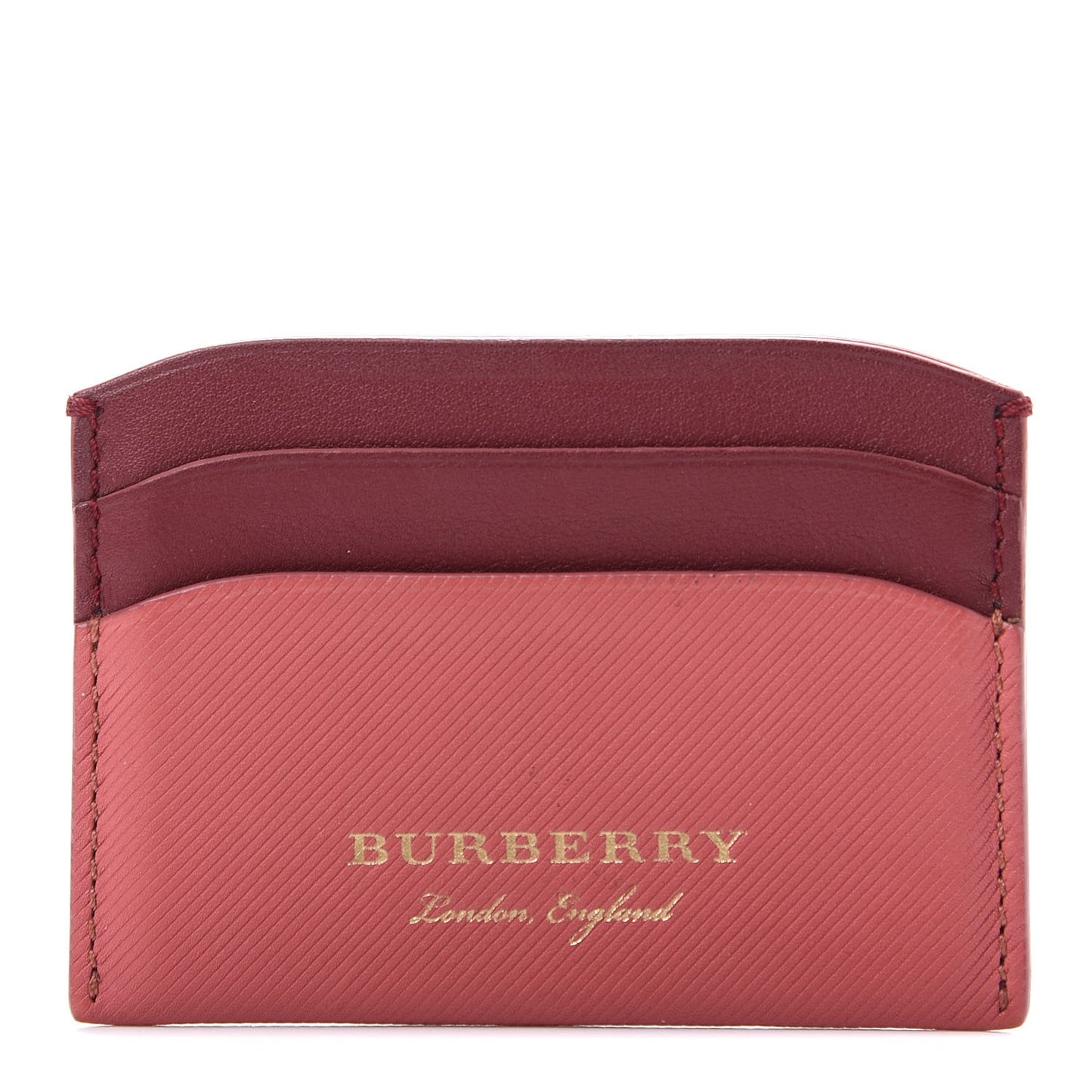 Soft Grain Calfskin Izzy Card Case Blossom Pink Antique Red