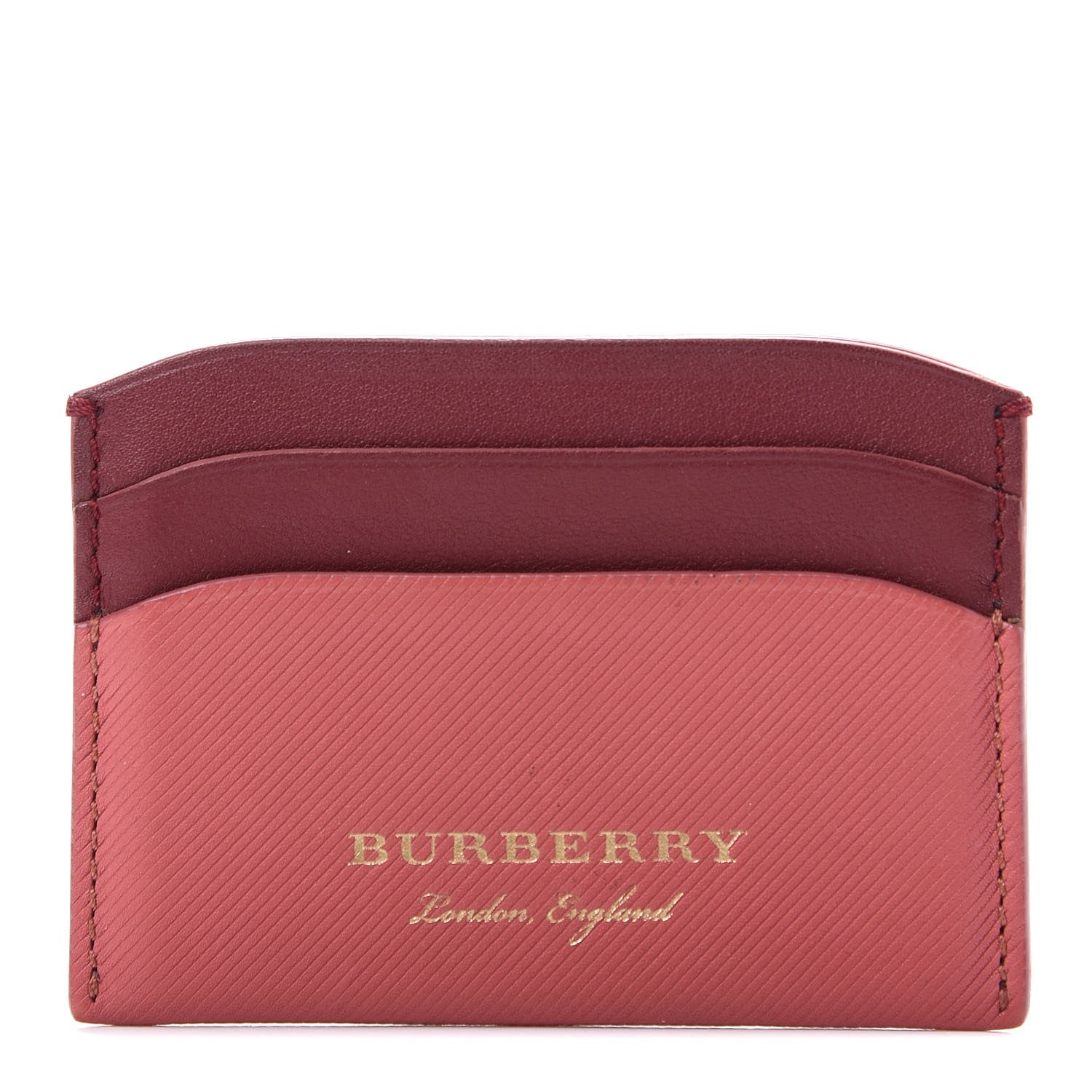 Burberry Soft Grain Calfskin Izzy Card Case Blossom Pink Antique Red 1 of 8