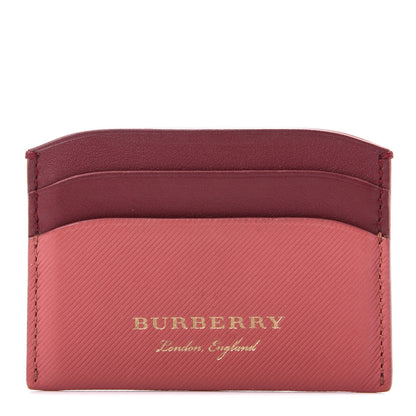 Burberry Soft Grain Calfskin Izzy Card Case Blossom Pink Antique Red 1 of 8