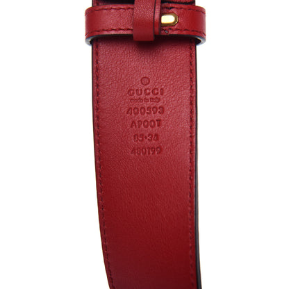 Gucci Calfskin Double G 40mm Belt 85 34 Red 5 of 6