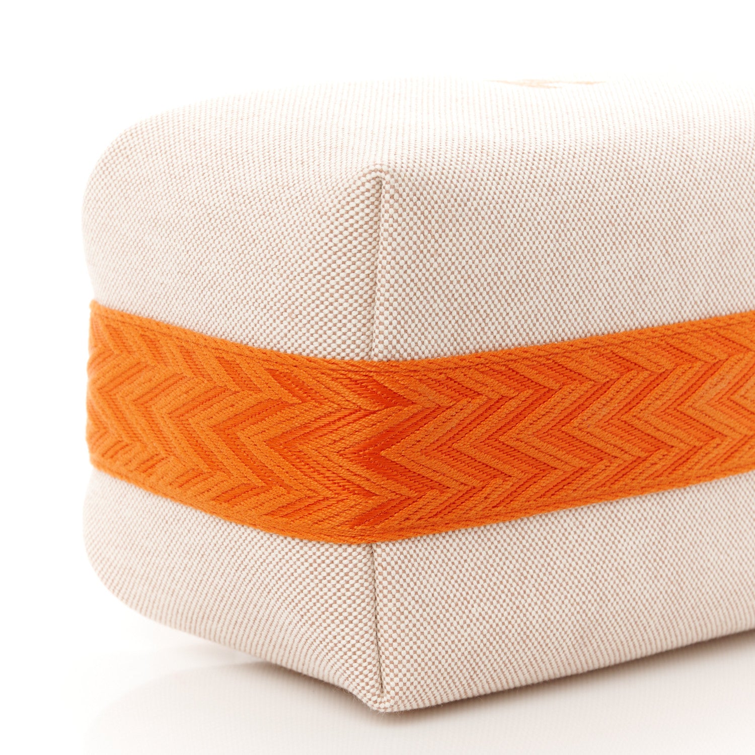 Hermes Canvas Small Bride-A-Brac Pouch Natural Orange 9 of 10