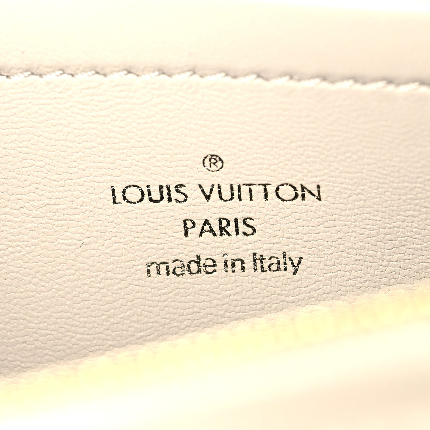 Lambskin Embossed Monogram Pochette Coussin Crossbody Creme