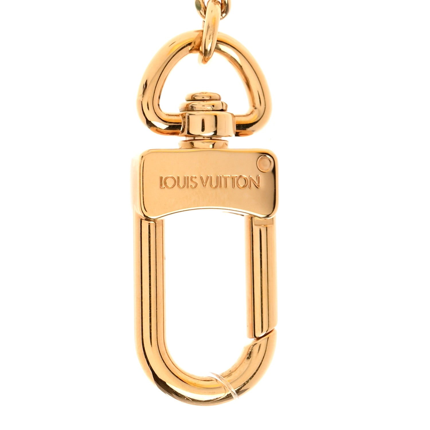 Louis Vuitton Metal Pochette Extender Key Ring Chain Gold 3 of 5