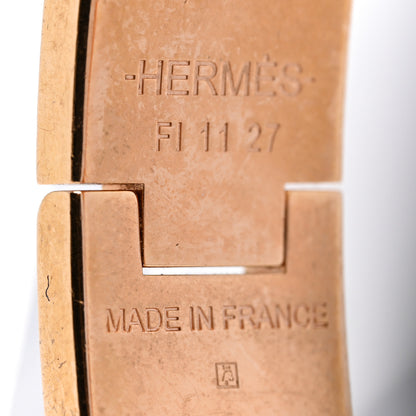Hermes Enamel Narrow Clic Clac H Bracelet GM White 4 of 5
