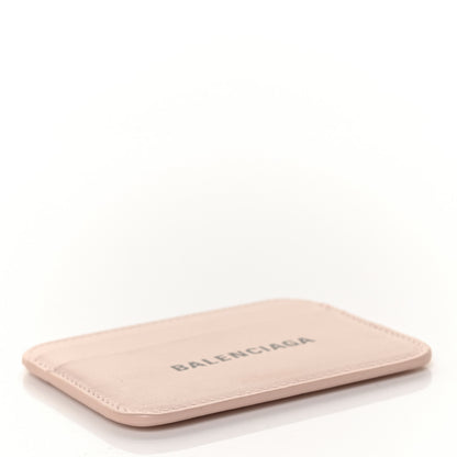 Balenciaga Flat Calfskin Logo Cash Rounded Card Holder Light Rose Black 4 of 10