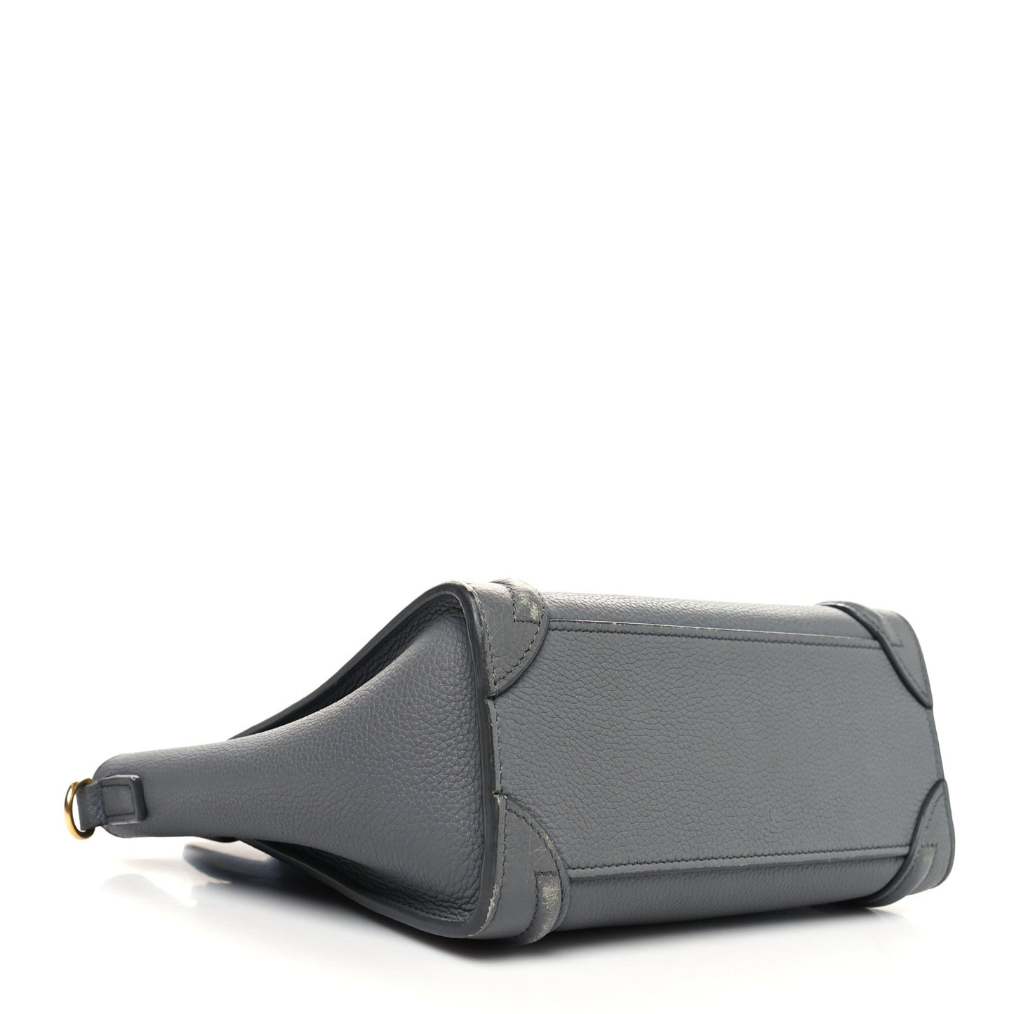 Drummed Calfskin Nano Luggage Kohl
