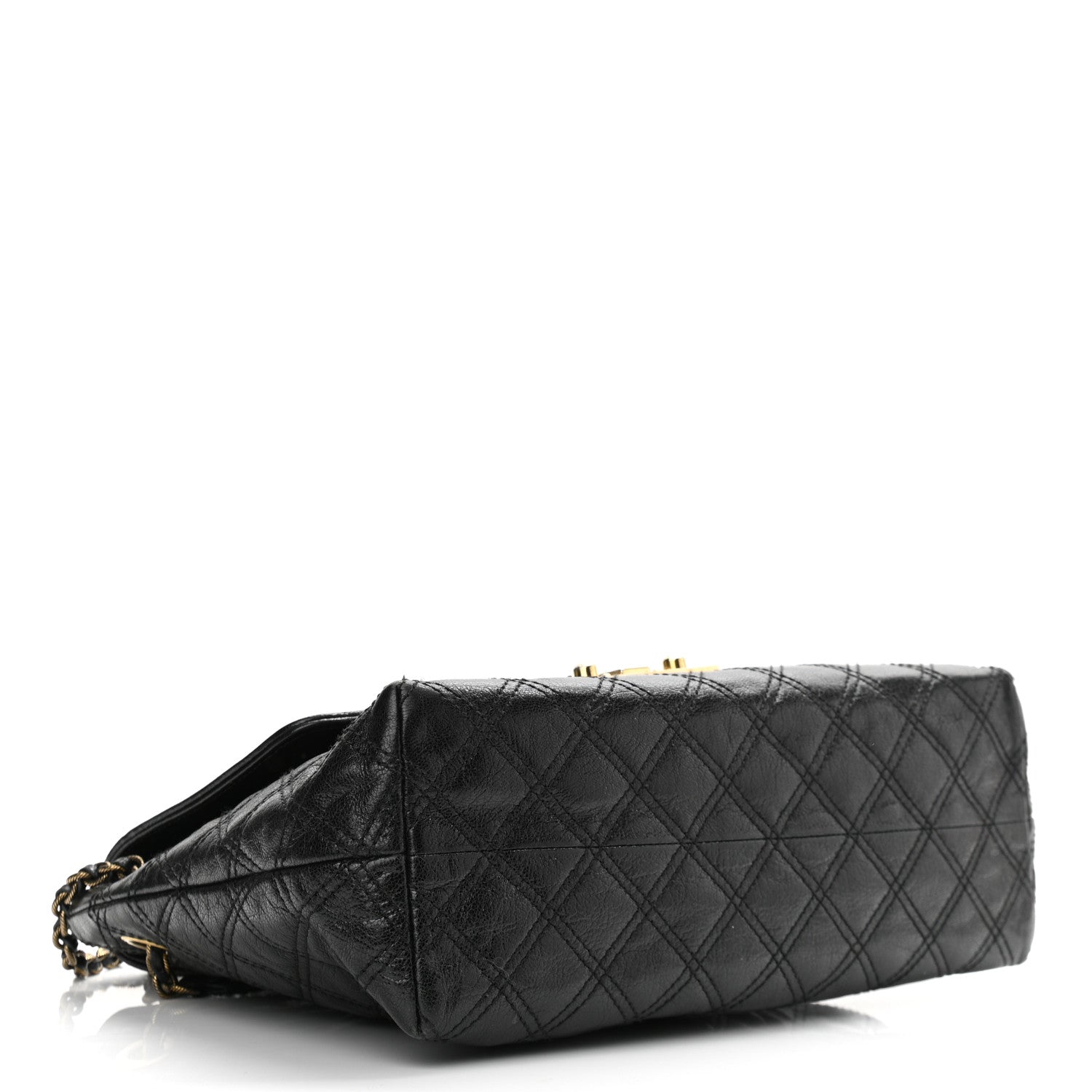 Marc Jacobs Lacquered Lambskin Baroque The Large Single Flap Black 4 of 12