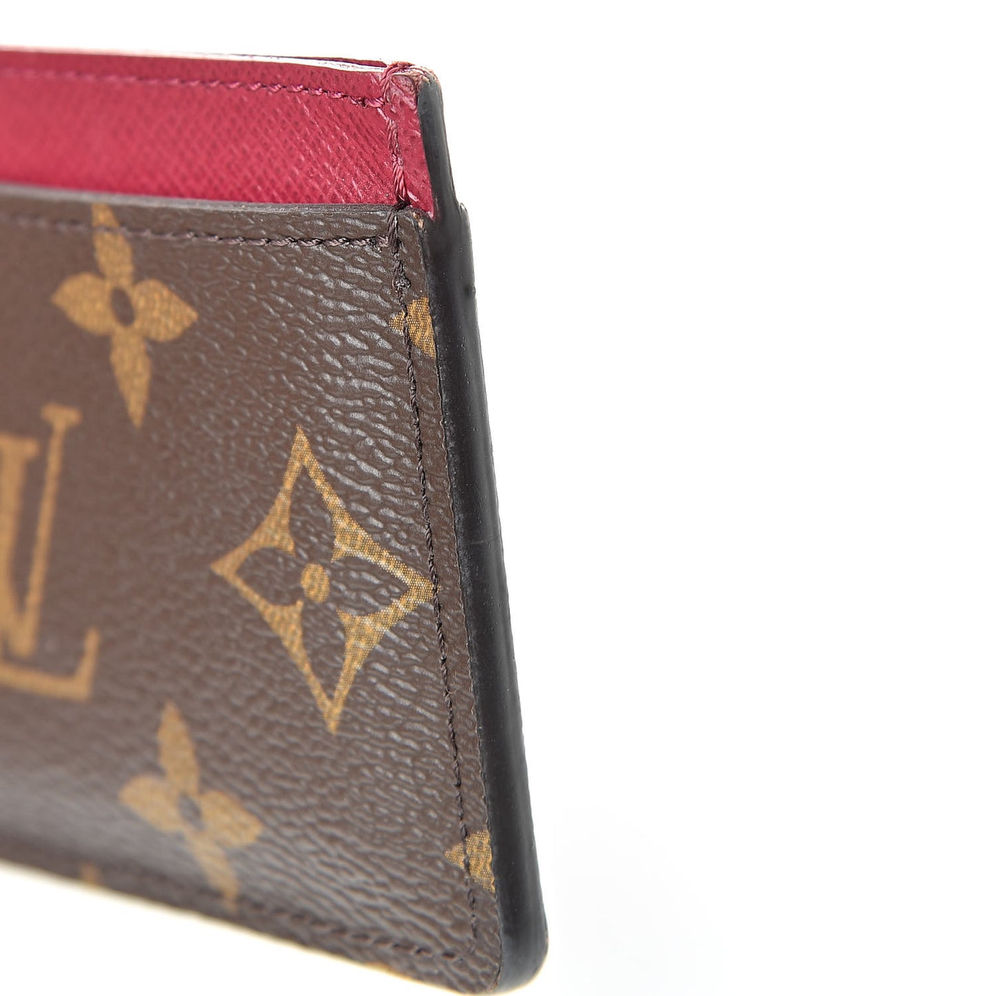 Monogram Card Holder Fuchsia