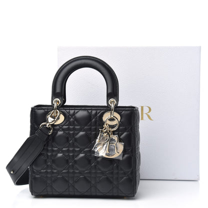 Christian Dior Lambskin Cannage Small My ABCDior Lady Dior Black 11 of 11