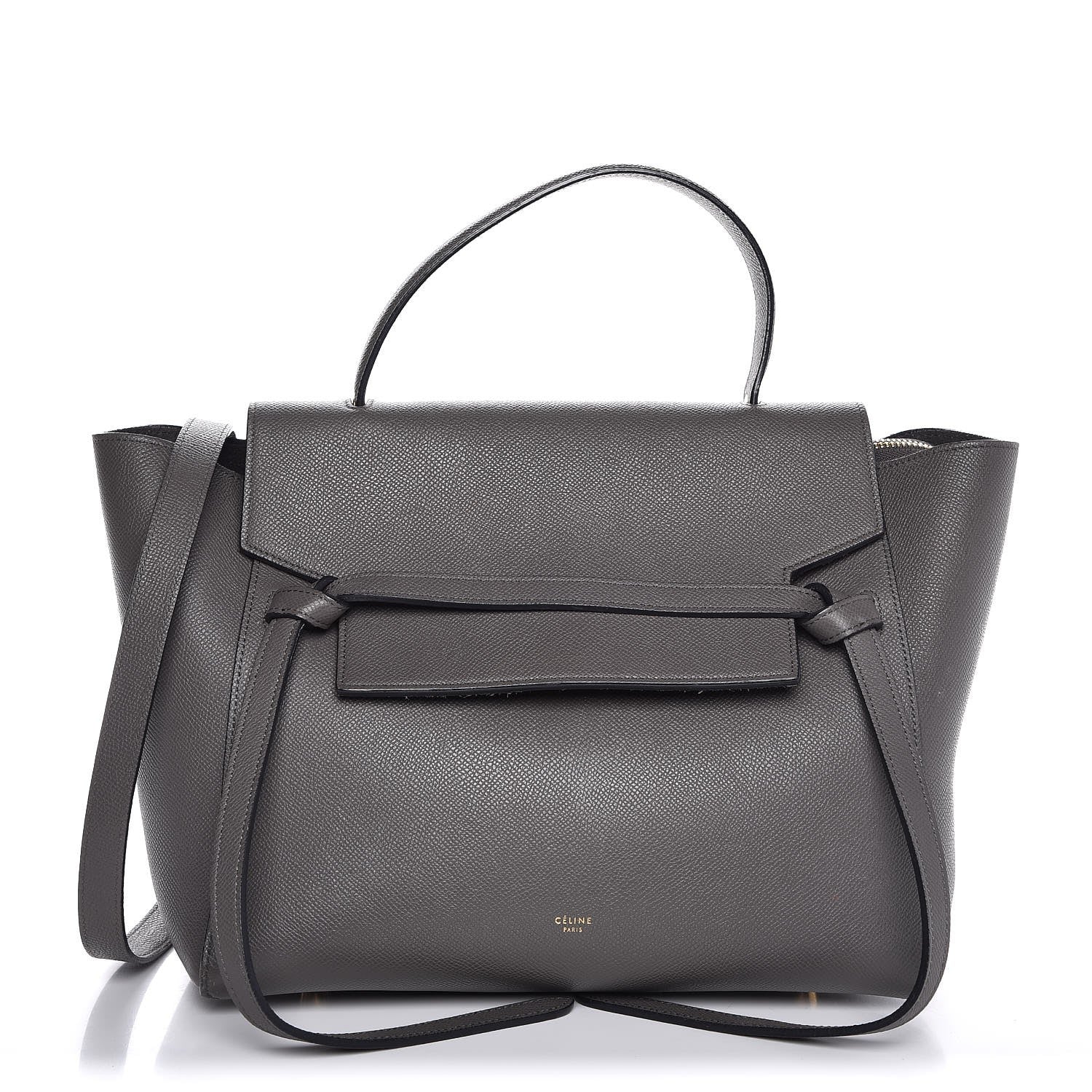 Celine Grained Calfskin Mini Belt Bag Grey 1 of 8