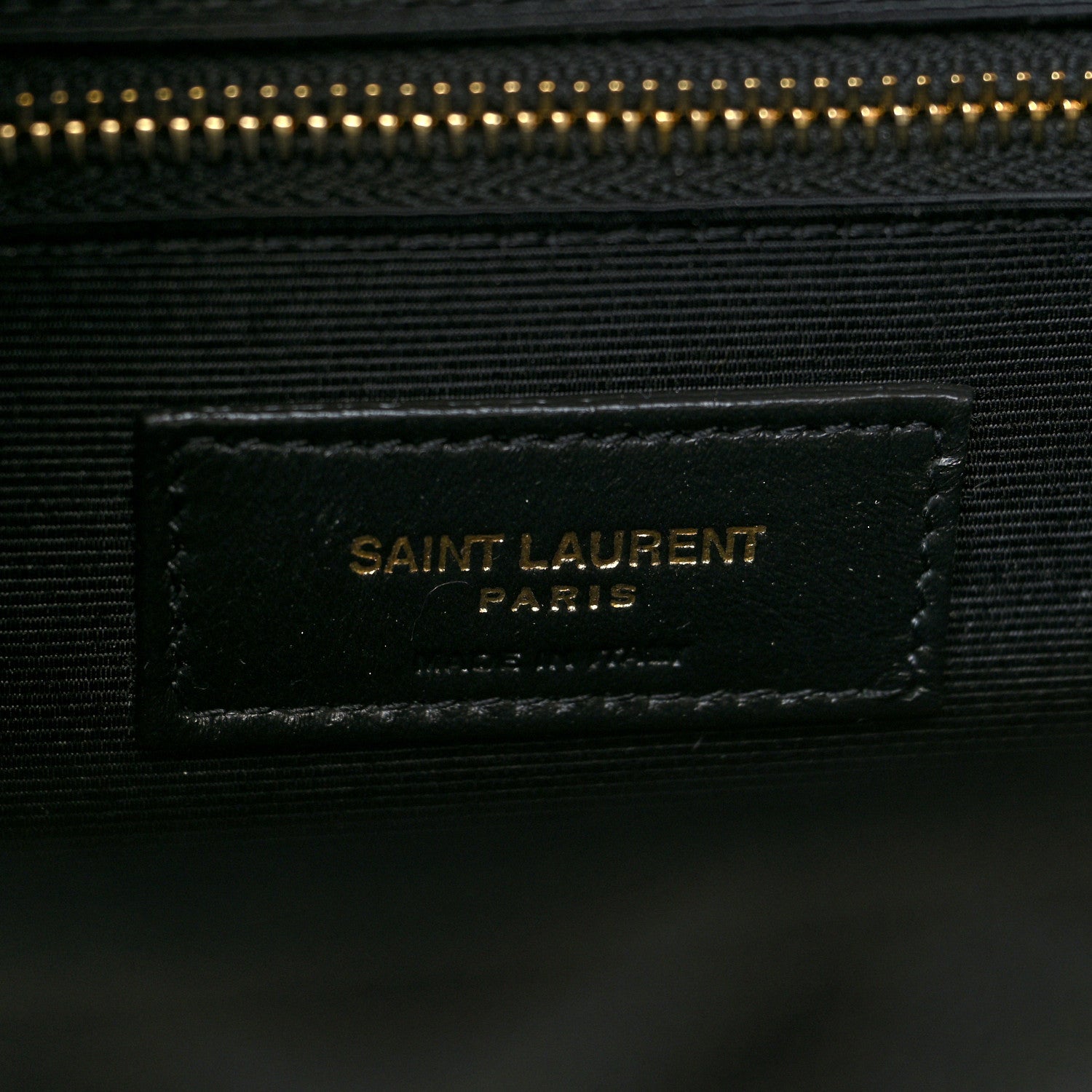 Saint Laurent Grain De Poudre Textured Mixed Matelasse Large Triquilt Monogram Satchel Black 6 of 9